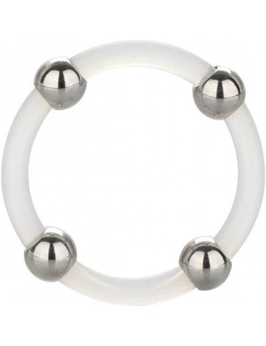 CALEX STEEL BEADED SILICONE RING L.