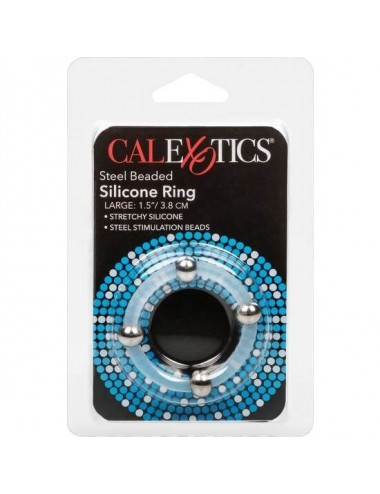 CALEX STEEL BEADED SILICONE RING L.