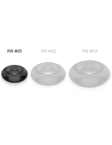 POWERING - SUPER FLEXIBLER UND WIDERSTANDSFÄHIGER PENISRING 3,5 CM SCHWARZ