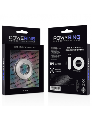 POWERING SUPER FLEXIBLE BESTÄNDIGER RING 4.8CM PR05 CLEAR