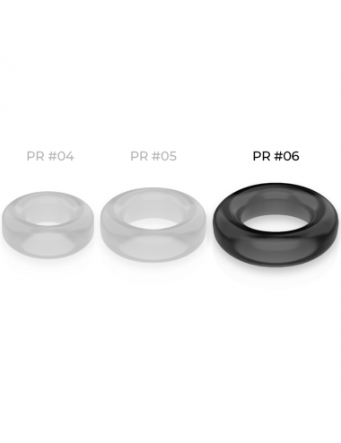 POWERING - SUPER FLEXIBLER UND WIDERSTANDSFÄHIGER PENISRING 5,5 CM PR06 SCHWARZ