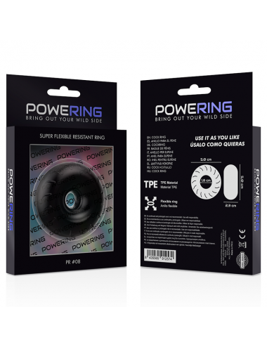 POWERING SUPER FLEXIBLE BESTÄNDIGER RING 5CM PR08 SCHWARZ