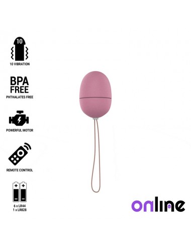 ONLINE FERNBEDIENUNG VIBRIERENDES EGG S - PINK