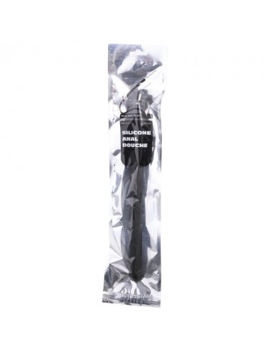 GANZ SCHWARZ PERLEN SILIKON ANAL DOUCHE 27CM