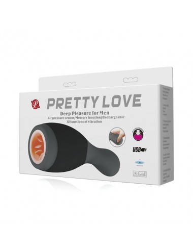 PRETTY LOVE  MASTURBADOR RECARGABLE DEEP PLEASURE FOR MEN