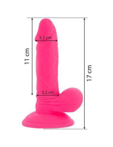 DIVERSIA FLEXIBLER VIBRIERENDER DILDO 17 CM - ROSA