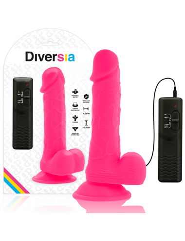 DIVERSIA FLEXIBLER VIBRIERENDER DILDO 20