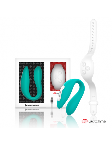 WEARWATCH DUAL PLEASURE WIRELESS TECHNOLOGY WATCHME AQUAMARINE / SNOWY