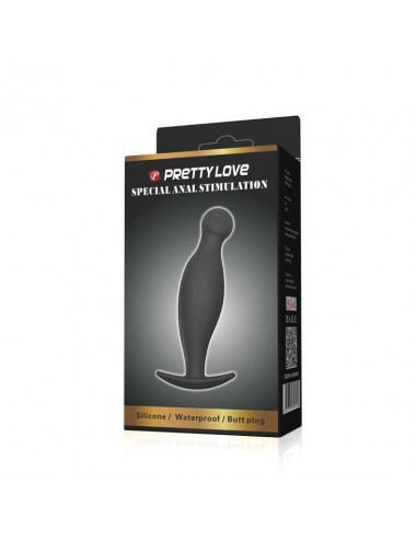 PRETTY LOVE - SILIKON ANALPLUG 11.7 CM SCHWARZ