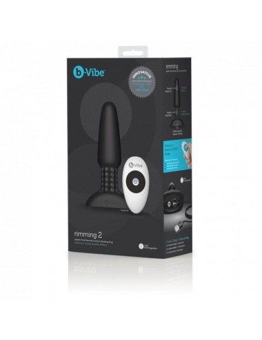 B-VIBE - RIMMING FERNBEDIENUNG ANAL PLUG 2 SCHWARZ