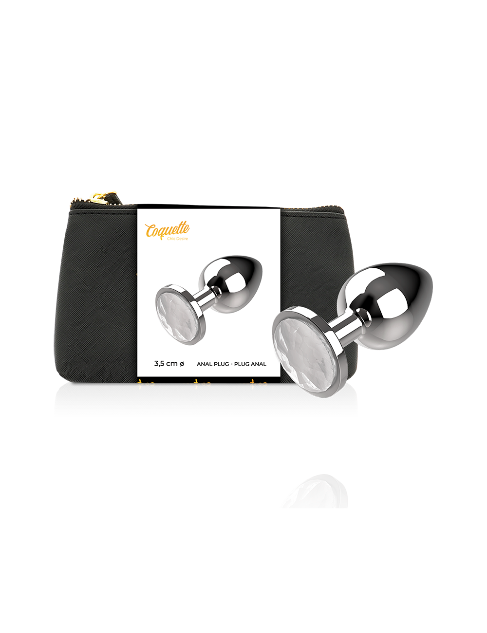 COQUETTE CHIC DESIRE ANALPLUG METALL KLAR FARBE GRÖSSE M 3 COQUETTE CHIC DESIRE ANALPLUG METALL KLAR FARBE GRÖSSE M 3