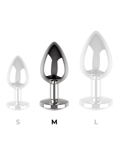 COQUETTE CHIC DESIRE - ANALPLUG METALL KLAR FARBE GRÖSSE M 3.5 X 8 CM