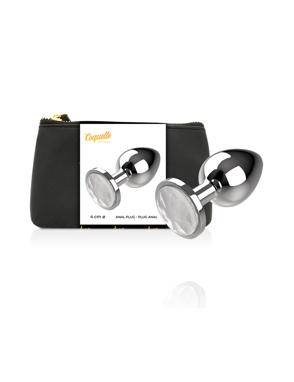 COQUETTE CHIC DESIRE ANALPLUG METALL WEISS FARBE GRÖSSE L 4 X 9CM COQUETTE CHIC DESIRE ANALPLUG METALL WEISS FARBE GRÖSSE L 4 X 9CM