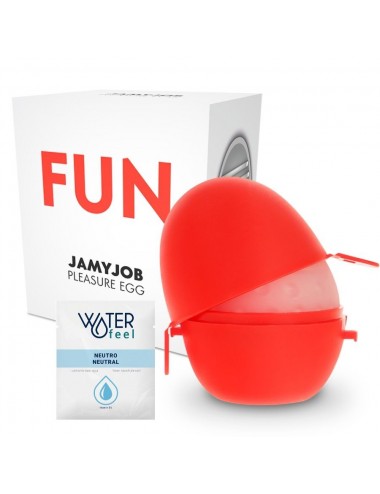 JAMYJOB EGG MASTURBATOR WHITE EDITION DISCRETT