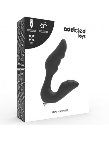 ADDICTED TOYS - PROSTATISCHER VIBRATOR WIEDERAUFLADBAR. MODELL 6 - SCHWARZ