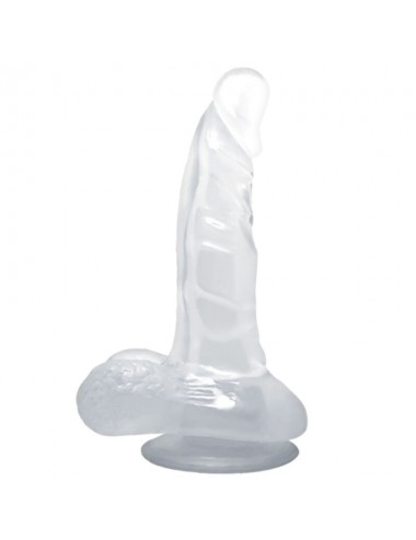 BAILE - REALISTISCHER DILDO MIT SAUGNAPF UND HODEN 16.7 CM TRANSPARENT