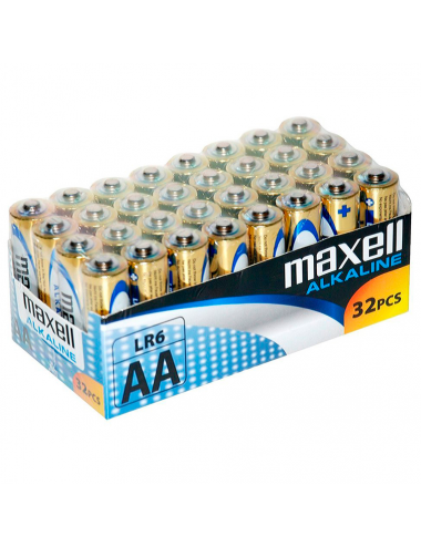 MAXELL BATTERIE ALCALINA AA LR6 PACK * 32 UDS