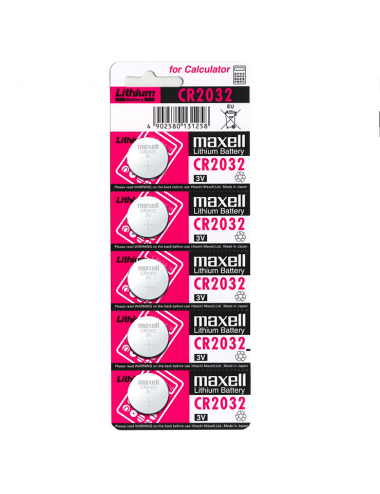 MAXELL BATTERIE LITIO CR2032 3V 5UDS