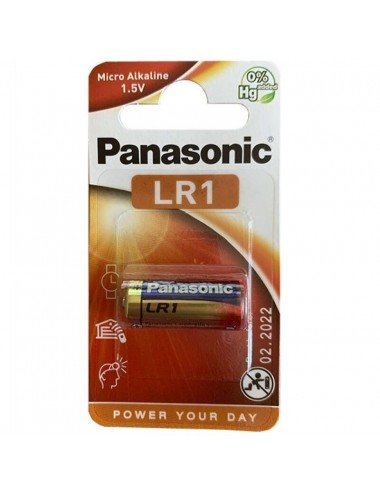 PANASONIC ALKALINE BATTERY LR1 1.5V BLISTER 1 EINHEIT