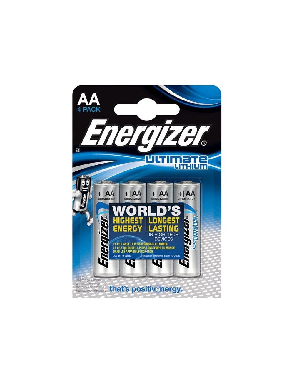 ENERGIZER ULTIMATE LITHIUM LITHIUM BATTERIE AA L91 LR6 1