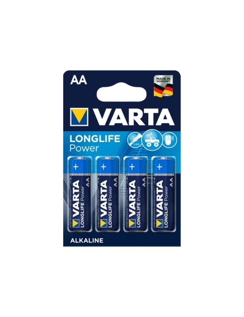 VARTA LONGLIFE POWER ALKALIBATTERIE AA LR6 4 EINHEIT