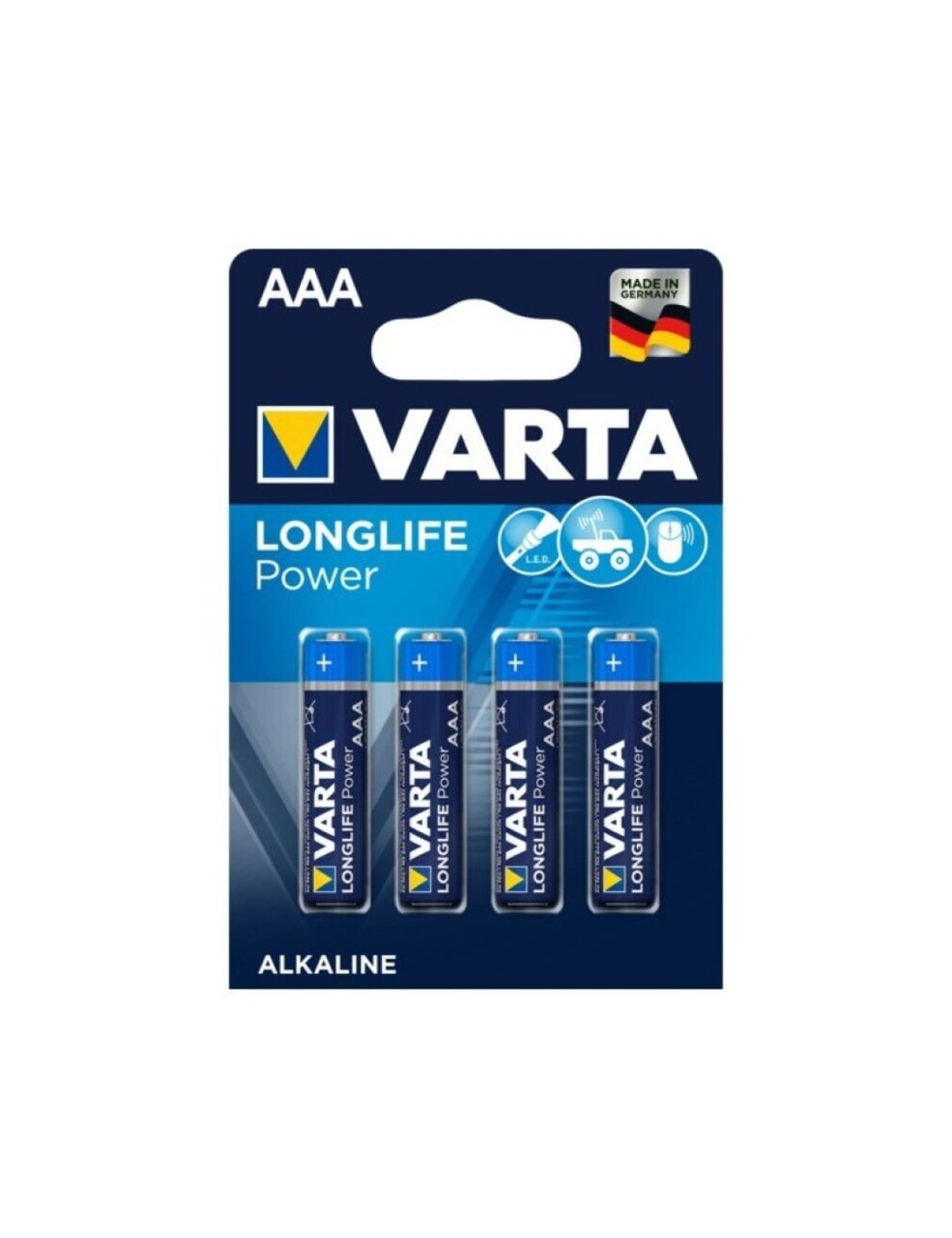 VARTA LONGLIFE POWER ALKALIBATTERIE AAA LR03 4 EINHEIT