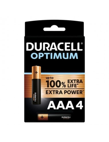 DURACELL OPTIMUM 200 ALKALIBATTERIE AAA LR03 4 EINHEIT