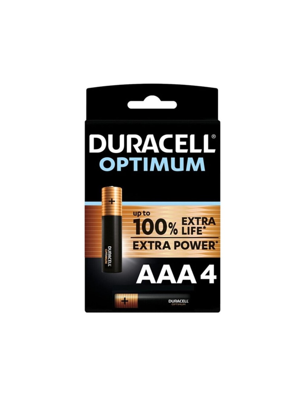 DURACELL OPTIMUM 200 ALKALIBATTERIE AAA LR03 4 EINHEIT