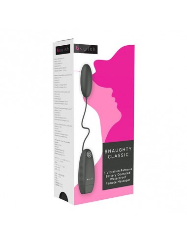 B SWISH BNAUGHTY CLASSIC VIBRATING BULLET SCHWARZ