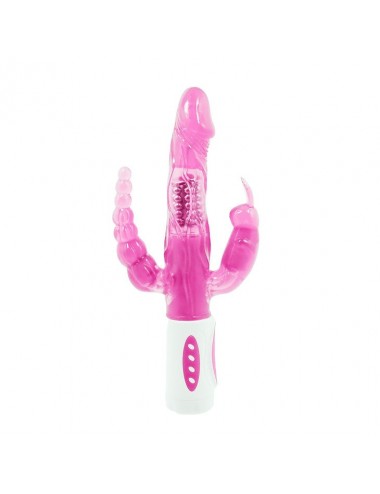 BAILE PRETTY BUNNY TRIPLE VIBRADOR ROTADOR