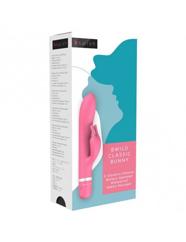 B SWISH MASSAGER BWILD CLASSIC BUNNY - RASPBERRY