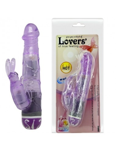 BAILE VIBRATORS  MULTIVELOCIDAD CON RABBIT LILA