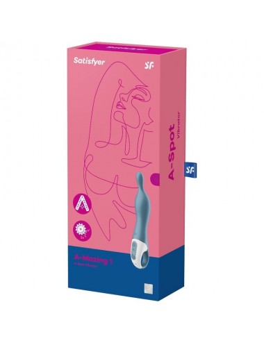 SATISFYER A-MAZING 1 A-SPOT VIBRATOR - BLAU