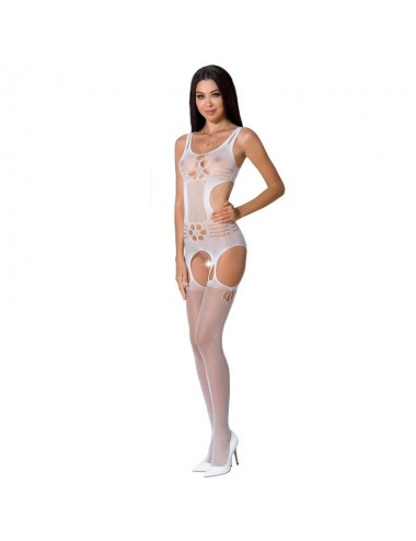 PASSION WOMAN BS066 BODYSTOCKING WHITE ONE SIZE