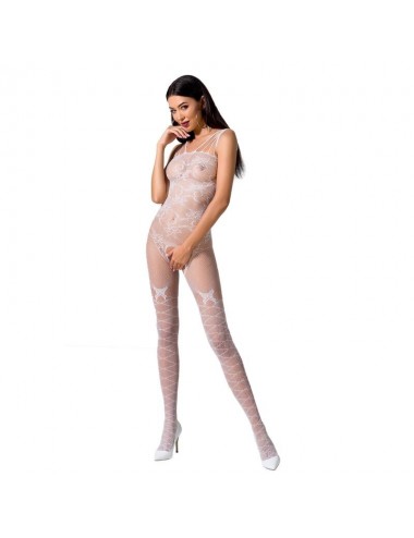 PASSION WOMAN BS076 BODYSTOCKING EINER GRÖSSE WEISS