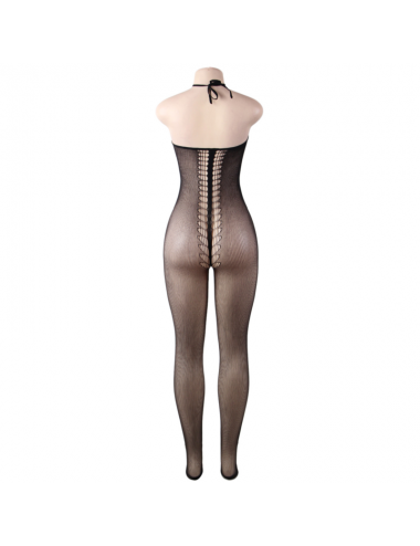 QUEEN LINGERIE - HALTER NECK BODYSTOCKING S/L