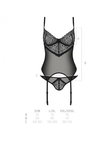 PASSION - ZINNIA KORSETT ECO KOLLEKTION S/M