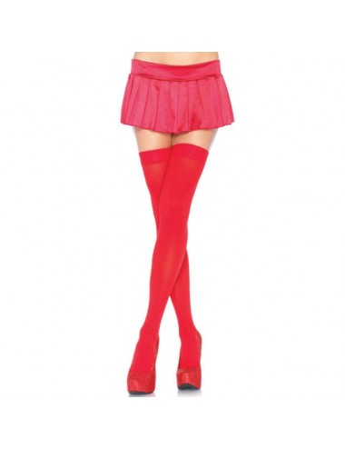 BEIN AVENUE NYLON THIGH HIGHS RED