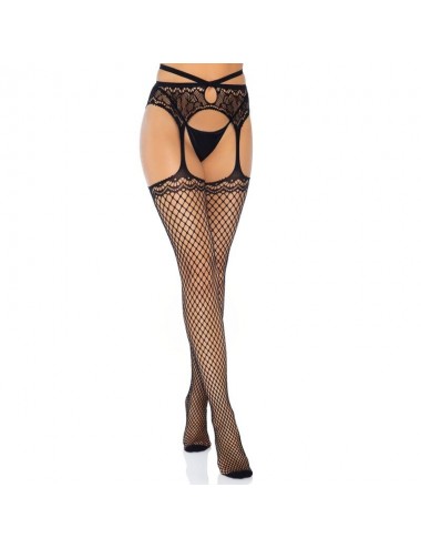 LEG AVENUE NET GARTER GÜRTELBESTÄNDE IN EINER GRÖSSE