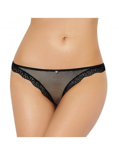 QUEEN LINGERIE FISHNET UND LACE PANTIES S / M.