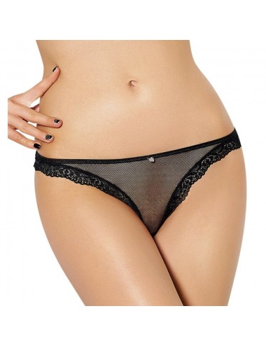 QUEEN LINGERIE FISHNET UND LACE PANTIES S / M.