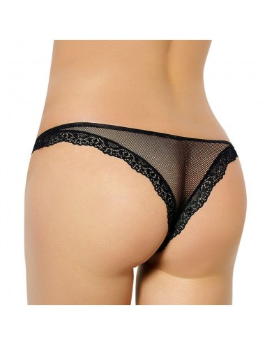 QUEEN LINGERIE FISHNET UND LACE PANTIES S / M.