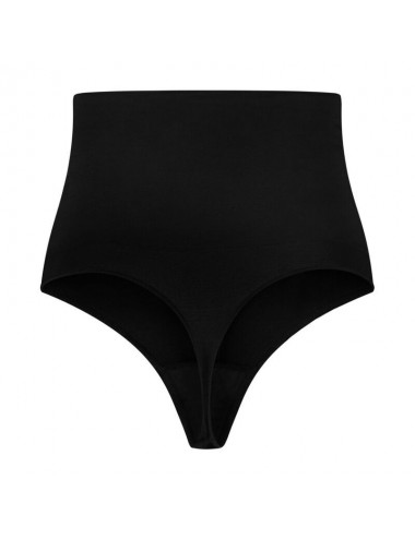 BYE-BRA - NAHTLOSER GÜRTEL STIL TANGA SCHWARZ GRÖSSE XL