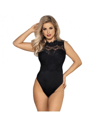 SUBBLIME OPAQUE BLACK TEDDY S / M.