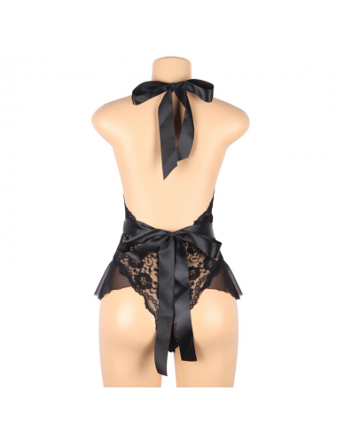 QUEEN LINGERIE - NIEDRIGER SPITZEN-TEDDY L/XL