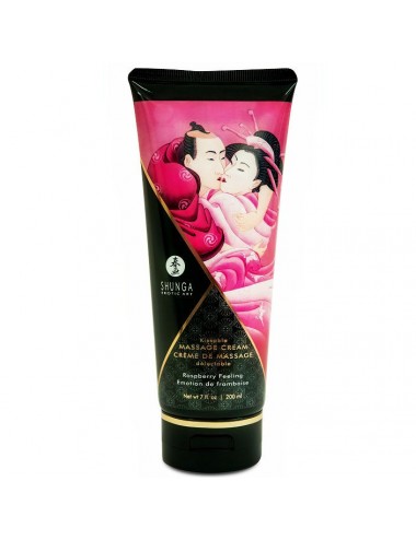 SHUNGA MASSAGE CREAM KISSABLE RASPBERRY EMOTION 200ML