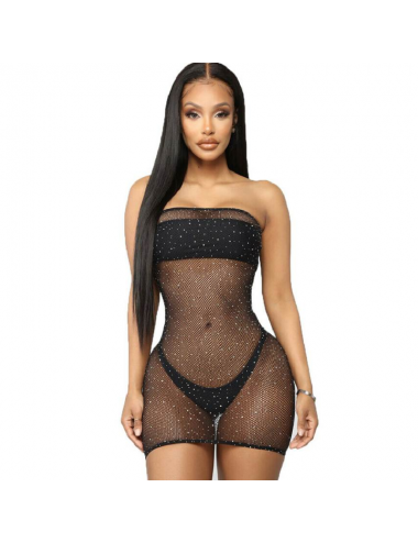 QUEEN LINGERIE SHINNY-DRESS BODYSTOCKING SL