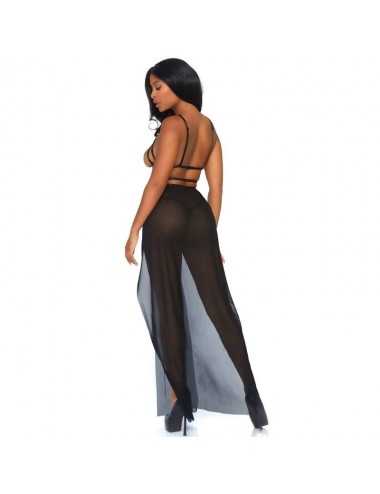 LEG AVENUE - CAGE MAXIKLEID UND TANGA S/M