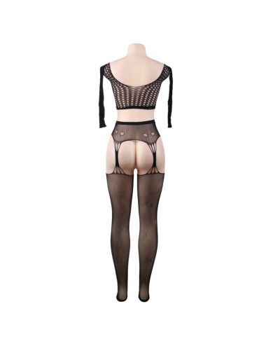 QUEEN LINGERIE - BODYSTOCKING-TOP LANGARM S/L