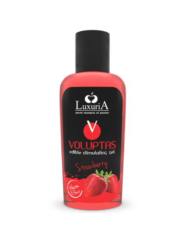 LUXURIA VOLUPTAS ESSBARE STIMULIERENDE GELWÄRMUNGSEFFEKT - ERDBEERE 100 ML